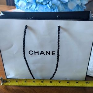 Traditional, special sized Chanel gift bag. See pictures for dimensions
